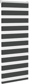 vidaXL - Zebra - rolgordijn - 55x150 - cm - stofbreedte - 50,9 - cm - zwart
