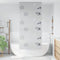 vidaXL - Doucherolgordijn - 90x240 - cm - stofbreedte - 86 - cm