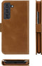 D. Bramante Galaxy S22+ - Flip cover - Magneetsluiting en ruimte voor pasjes - Cognac