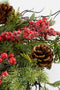 House of Seasons Randell - Kerstkrans - Ø40 cm - Rood