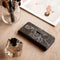 iMoshion Hoesje Geschikt voor Samsung Galaxy S21 Hoesje Met Pasjeshouder - iMoshion Design Softcase Bookcase - Meerkleurig / Woman Flower Black