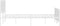 vidaXL - Bedframe - met - hoofd- - en - voeteneinde - metaal - wit - 160x200 - cm