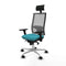Bureaustoel met hoofdsteun Piqueras y Crespo 3D086N1 Turkoois