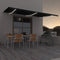 vidaXL - Luifel - handmatig - uittrekbaar - met - LED - 400x300 - cm - antracietkleur