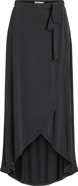 Object Midi Rok - Dames - Elastieke Tailleband Overslag Effect - M