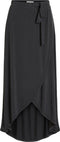 Object Midi Rok - Dames - Elastieke Tailleband Overslag Effect - M