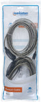 Manhattan 152389 - USB 2.0 A naar B kabel - 15 m met LED - Zwart