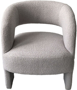 Versa Leunstoel - Fauteuil - 100% polyester - Grijs 64 X 78 X 68 CM