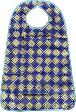 Secobed Wasbare slab - Met opvangbak - 50 x 75 cm - Blauw en gele ruitjes