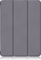 Lunso - Geschikt voor iPad 10 (2022) - Tri-Fold Bookcase hoes - Grijs