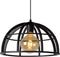 Lucide DIKRA - Hanglamp - Ø 40 cm - 1xE27 - Dimbaar - Zwart