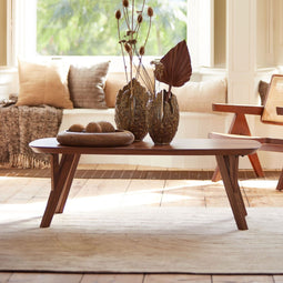 Light & Living - Salontafel QUENZA - 120x65x40cm - Bruin