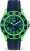 Ice-Watch Ice Cartoon Dino - Polshorloge - Silicone band - Koningsblauw met fluogroen (Extra Small)