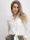 ONLY ONLLECEY LS KNOT SHIRT NOOS - Dames Blouse - Knoopdetail - All over streep - Maat L