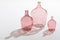 J-Line vaas Fles Terra - glas - roze - large - 55 cm hoog