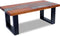 vidaXL - Salontafel - massief - teakhout - hars - 100x50 - cm