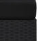 vidaXL - Tweezitsbank - sectioneel - poly - rattan - zwart