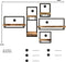 HSM Collection Wandplanken Levels Live Edge 165cm Naturel/Zwart Acacia/Ijzer