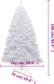 vidaXL - Kunstkerstboom - met - scharnieren - en - sneeuw - 240 - cm