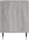 vidaXL - Nachtkastje - 40x35x50 - cm - bewerkt - hout - grijs - sonoma - eikenkleurig