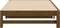 vidaXL - Slaapbank - uitschuifbaar - 2x(80x200) - cm - grenenhout - honingbruin