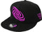 Capiche® Snapback Pet Heren – Galaxy Mix – Zwart & Paars – Verstelbaar met Druksluiting – Sportcap – Baseball Cap – Mannen Cap