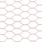 vidaXL Kippengaas 25x1.2 m staal met PVC coating rood