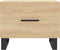 vidaXL - Salontafel - 50x50x35 - cm - bewerkt - hout - sonoma - eikenkleurig