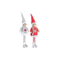Decoratieve figuren DKD Home Decor Kerstmis Pop Polyester (17 x 9 x 79 cm) (2 Stuks)