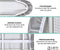 Loti Living Strijkplankhoes 124 x 38 cm - Strijkplankovertrek - Complete set - Graphite
