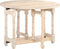 vidaXL - Eettafel - rond - 110x76 - cm - massief - mangohout
