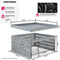 tectake® Garage voor robotmaaier Hortus - Houten behuizing - Weerbestendig - Beplantbaar dak - 84 x 78 x 46 cm
