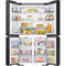 Samsung RM70F67RDR - Franse Deur Koelkast - 669 L - No Frost - AI Hybrid Cooling - Auto Open Door - RVS