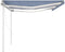 vidaXL - Luifel - handmatig - uittrekbaar - met - LED - 6x3,5 - m - blauw - en - wit
