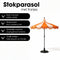 Mica Decorations Kim - Stokparasol - Ø235 x 238 cm - Oranje