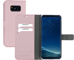 Mobiparts Galaxy S8 Plus - Wallet Case - Saffiano motief - Roze