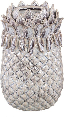 PTMD Tamiah Purple ceramic pineapple shaped pot high L