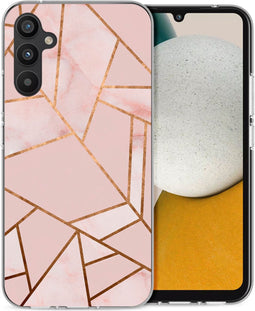 iMoshion Hoesje Siliconen Geschikt voor Samsung Galaxy A34 (5G) - iMoshion Design hoesje - Roze / Pink Graphic
