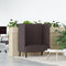 vidaXL - Hoge - Rug - Sofa - Donkerbruin - 109x56x121 - cm - Stof