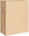 vidaXL - Dressoir - 60x30x75 - cm - bewerkt - hout - artisanaal - eikenkleur