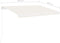 vidaXL - Luifel - automatisch - met - LED - en - windsensor - 350x250 - cm - crèmekleur