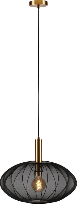 Lucide CORINA - Hanglamp - Ø 50 cm - Dimbaar - Zwart