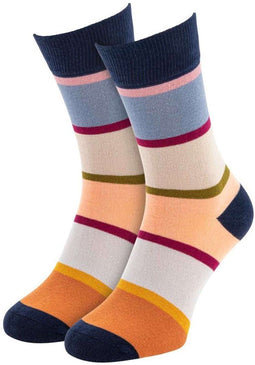 Remember - Sokken Enkel Model 64 Maat 36-41 - Katoen - Multicolor -