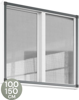 O'DADDY® Raamhor - 100x150 cm - Aanpasbaar Vliegengaas - Glasvezel - Zwart