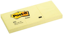 Memo blok - Memoblok 3m post-it 653yel 38x51mm geel | 4 stuks