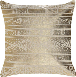 OUJDA - Sierkussen set van 2 - Goud - 50 x 50 cm - Katoen