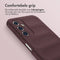 imoshion Hoesje - Geschikt voor Samsung Galaxy A14 (5G) / A14 (4G) - EasyGrip Backcover - Aubergine
