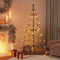 vidaXL - Kerstdecoratie - kerstboom - 180 - cm - metaal - zwart