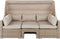 Beliani COCCOLIA - Loungeset voor 5 - Beige - PE rotan