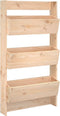 vidaXL - Plantenbak - wandmontage - 3-laags - 60x18,5x110 - cm - grenenhout